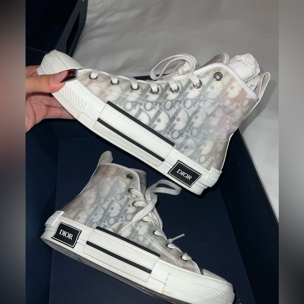 DIOR B23 MULTICOLORED HIGHTOP SNEAKERS - Picture 2 of 7